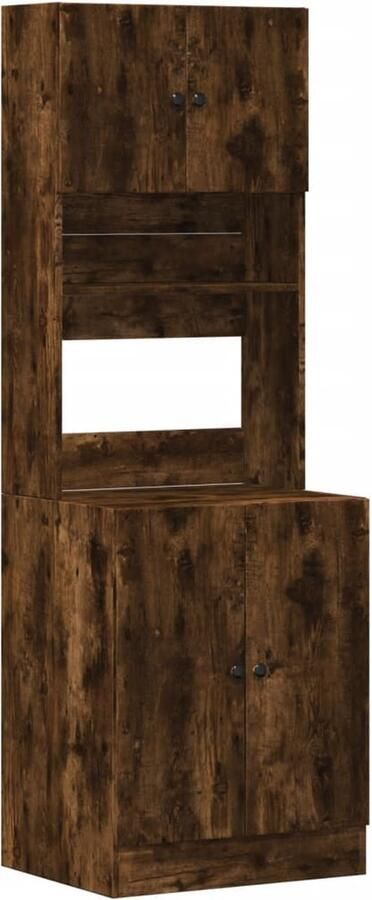 VidaXL Keukenkast 60x50x180 cm bewerkt hout gerookt eikenkleurig