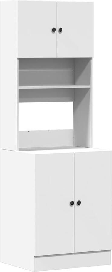 VidaXL Keukenkast 60x50x180 cm bewerkt hout wit