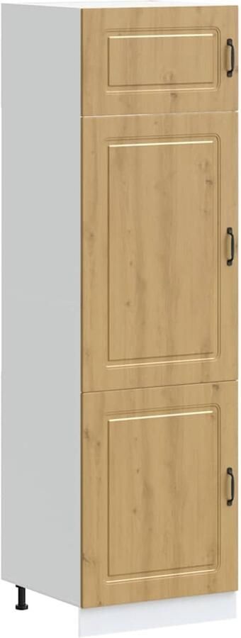 VidaXL Keukenkast Kalmar bewerkt hout artisanaal eikenkleur - Foto 2