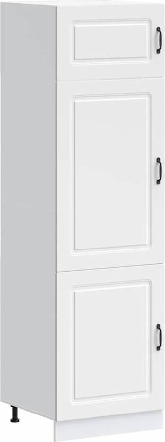 VidaXL Keukenkast Kalmar bewerkt hout wit