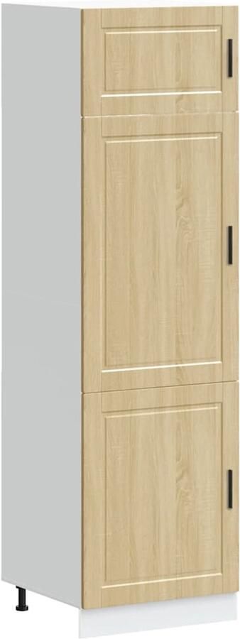 VidaXL Keukenkast Porto bewerkt hout sonoma eikenkleurig