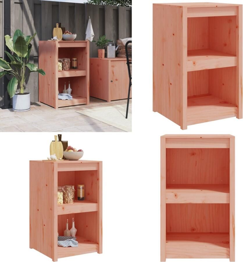 VidaXL Keukenkast voor buiten 55x55x92 cm massief douglashout Keukenkast Voor Buiten Keukenkasten Voor Buiten Buitenkeuken Kast Keukenkast Buiten