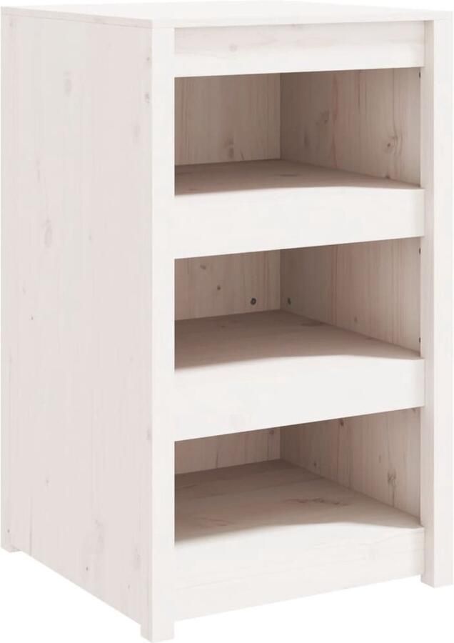 VidaXL -Keukenkast-voor-buiten-55x55x92-cm-massief-grenenhout-wit - Foto 2