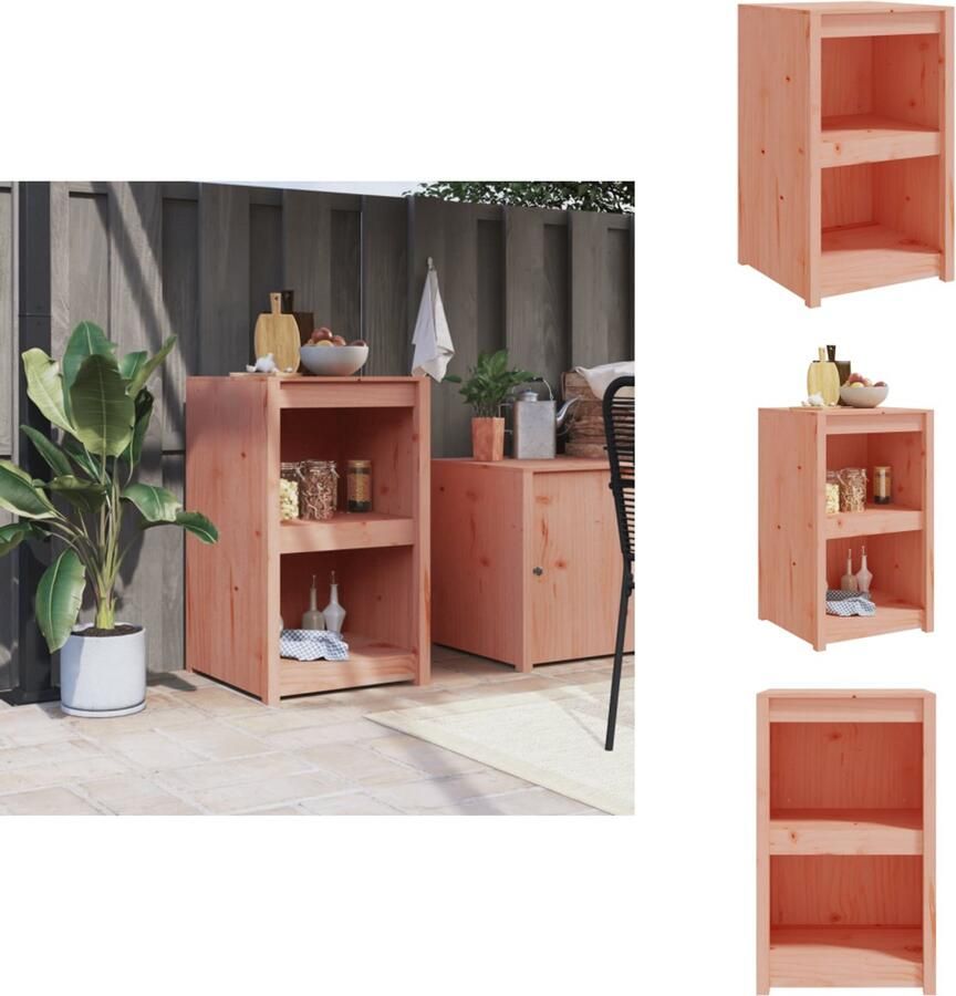 VidaXL Keukenkast Voor Buiten Keukenkasten Voor Buiten Buitenkeuken Kast Keukenkast Buiten Keukenkast voor buiten 55x55x92 cm massief douglashout