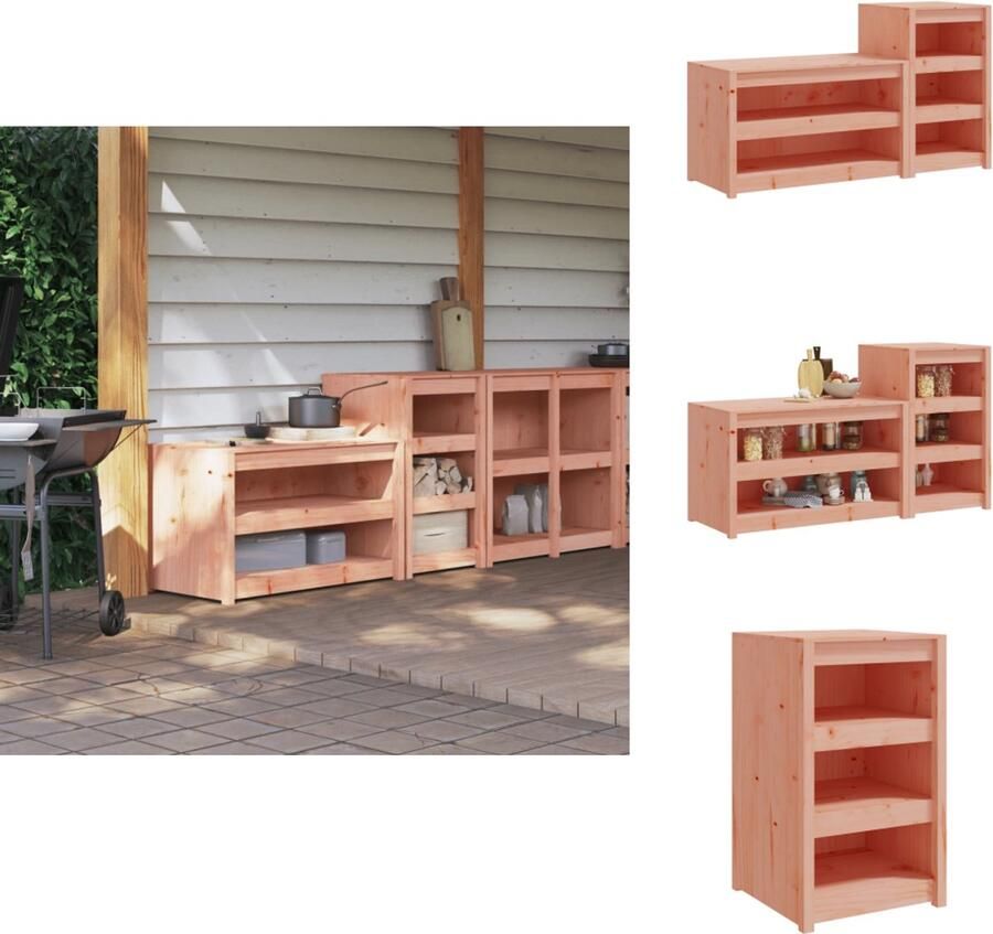 VidaXL Keukenkast Voor Buiten Keukenkasten Voor Buiten Buitenkeuken Kast Keukenkast Buiten Keukenkasten voor buiten 2 st massief douglashout