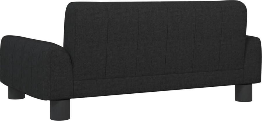 VidaXL Kinderbank 70x45x30 cm stof zwart - Foto 4