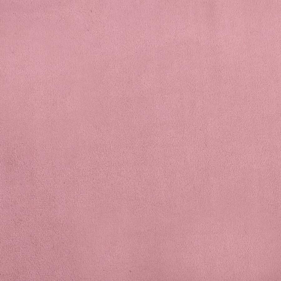 VidaXL Kinderbank 70x45x33 cm fluweel roze