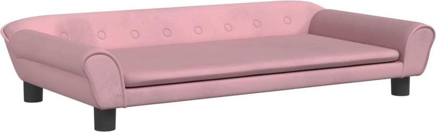 VidaXL Kinderbank Fluweel Roze 100x50x26 cm Kinderstoel Kinderbank Meubels Voor Kinderen Kids Furniture Speelgoed Kamer - Foto 4