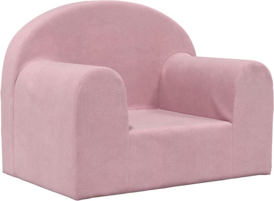 VidaXL Kinderbank Zacht Pluche Roze