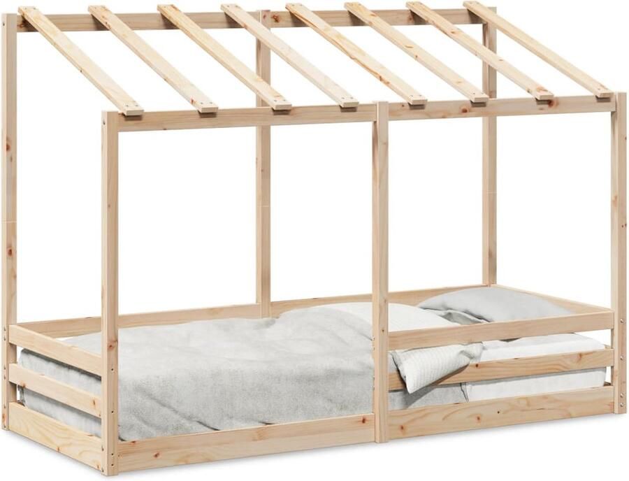 VidaXL Kinderbed met bedhuis 75x190 cm massief grenenhout - Foto 2