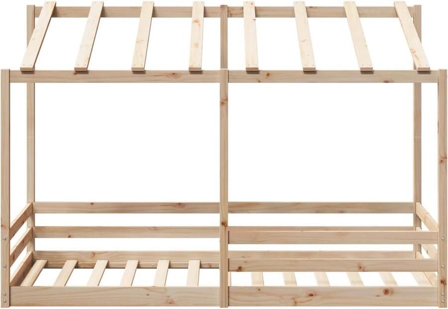 VidaXL Kinderbed met bedhuis 90x200 cm massief grenenhout - Foto 3