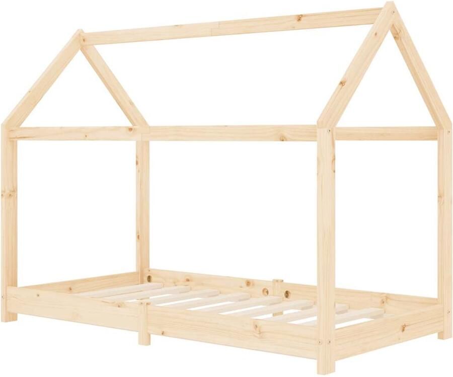 VidaXL Kinderbedframe Massief Grenenhout 80x160 cm Kinderbed Houten Bed Boomhut Bed Kinderkamer Meubels Tweepersoons Bed Massief Hout Bed - Foto 2