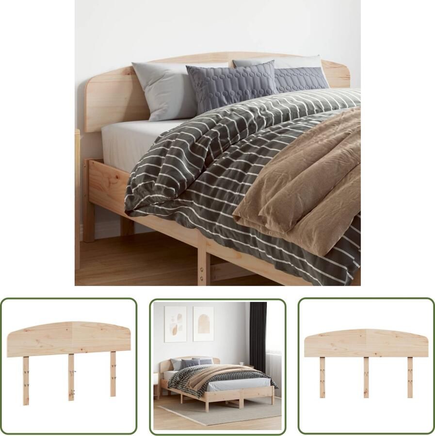 The Living Store Klassiek Hoofdbord 155.5 x 3.5 x 81 cm Massief Grenenhout Hoofd Bord Klassieke Hoofdbord Grenenhout Hoofdbord Massief Hout Bedroom Decor