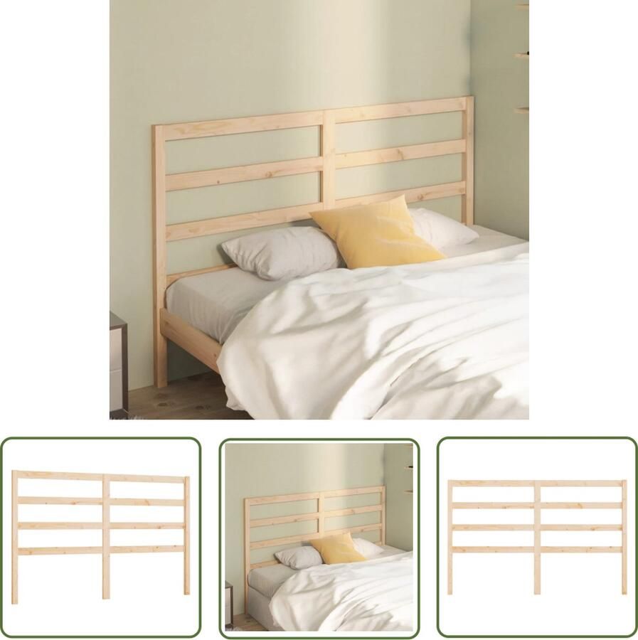 The Living Store Houten Hoofdeinde 141 x 4 x 100 cm Klassieke Uitstraling Houten Hoofdbord Klassieke Hoofdbord Hoofddekens Bedroom Decor Slaapkamers