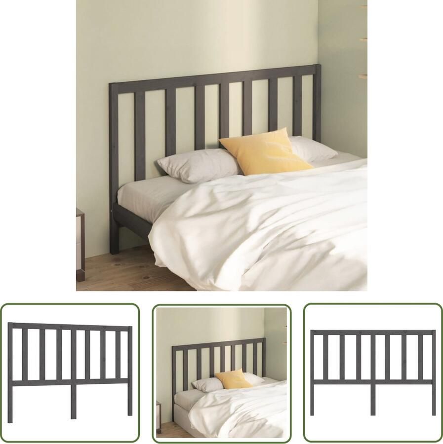 The Living Store Houten Hoofdeinde Grijs 156 x 4 x 100 cm Klassieke Uitstraling Houten Hoofdbord Klassieke Hoofdbord Grijze Hoofdbord Hoofddekens Bedroom Decor