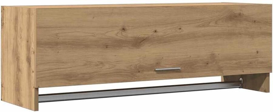 VidaXL Kledingkast 100 cm Artisanaal Eiken Kledingkast Kleerkasten Opbergkast Kast