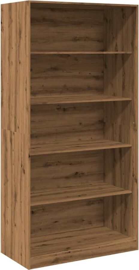 VidaXL Kledingkast 100x50x200 cm bewerkt hout artisanaal eikenkleurig