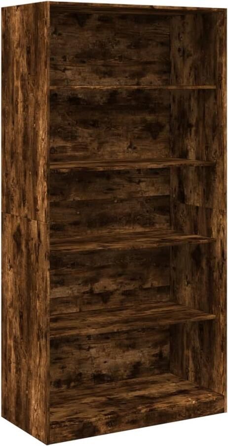 VidaXL Kledingkast Gerookt Eiken 100x50x200 cm Kledingkast Kledingkasten Klerenkast Garderobekast - Foto 2