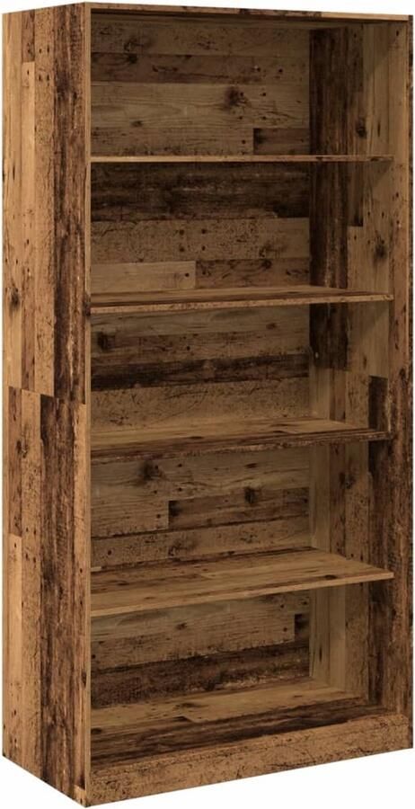 VidaXL Kledingkast 100x50x200 cm bewerkt hout oud hout