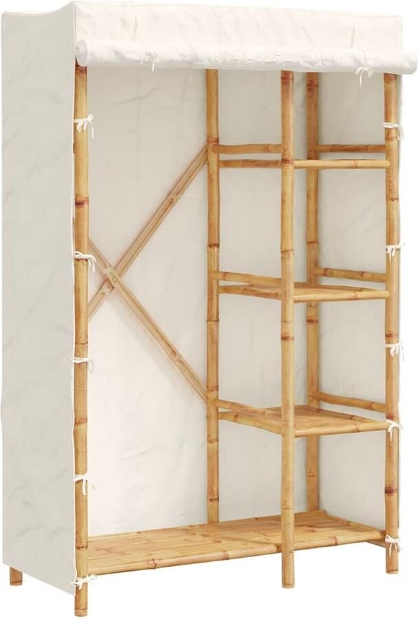 VidaXL Kledingkast 110x45x170 cm bamboe