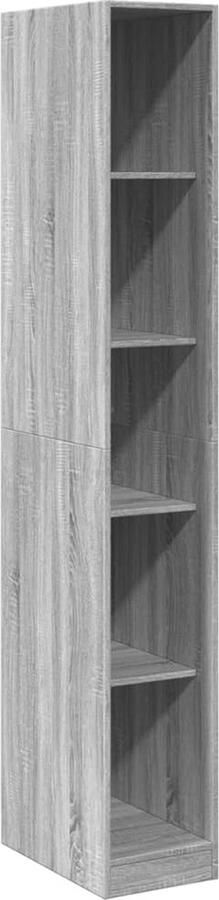 VidaXL Kledingkast 30x50x200 cm bewerkt hout grijs sonoma eikenkleur