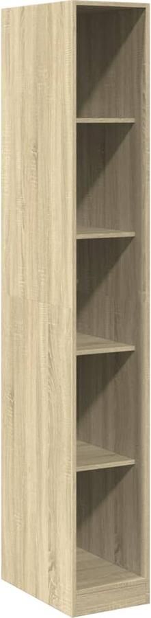 VidaXL Kledingkast 30x50x200 cm bewerkt hout sonoma eikenkleurig