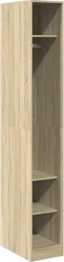 VidaXL Kledingkast 30x50x200 cm bewerkt hout sonoma eikenkleurig