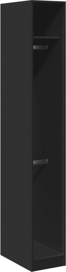 VidaXL Kledingkast 30x50x200 cm bewerkt hout zwart
