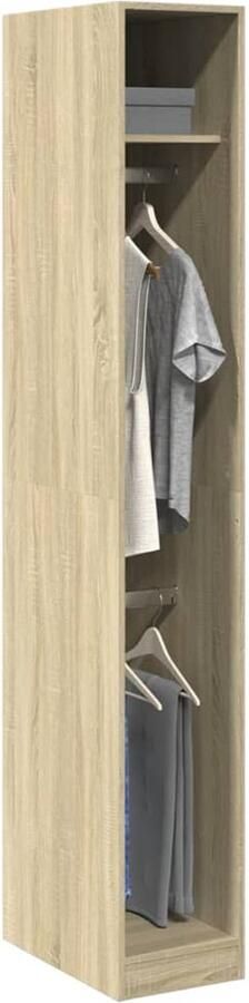 VidaXL Kledingkast 30x50x200 cm Sonoma eikenhout Kledingkast Kledingkasten Klerenkast Garderobekast