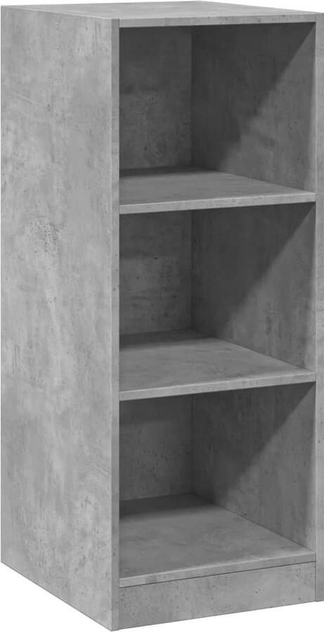 VidaXL Kledingkast 48x41x102 cm Betongrijs Kledingrek Garderobe Kast Bergruimte Houten Kast Vintage Kast Minimalistisch Kast Klein Kastje Organisatie