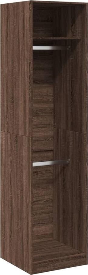 VidaXL Kledingkast 50x50x200 cm bewerkt hout bruin eikenkleurig