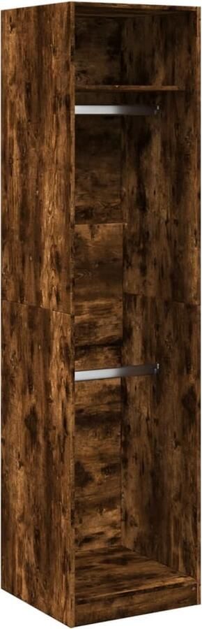 VidaXL Kledingkast 50x50x200 cm bewerkt hout gerookt eikenkleurig - Foto 3