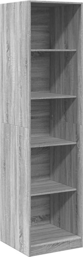 VidaXL Kledingkast 50x50x200 cm bewerkt hout grijs sonoma