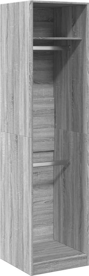 VidaXL Kledingkast 50x50x200 cm bewerkt hout grijs sonoma