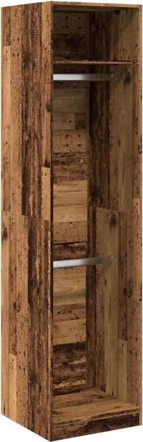 VidaXL Kledingkast 50x50x200 cm bewerkt hout oud hout