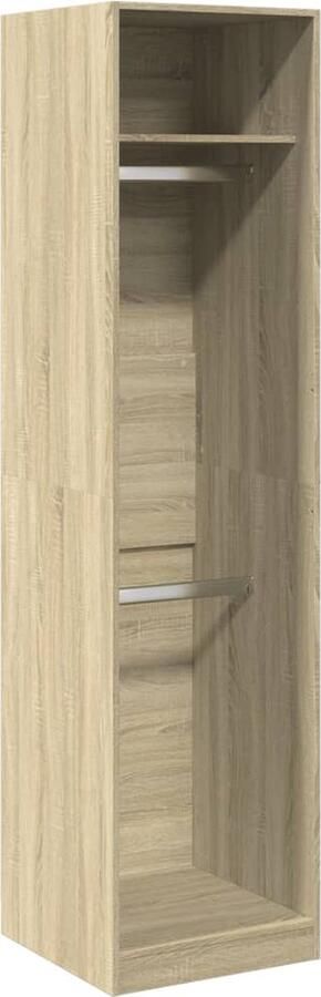 VidaXL Kledingkast 50x50x200 cm bewerkt hout sonoma eikenkleurig
