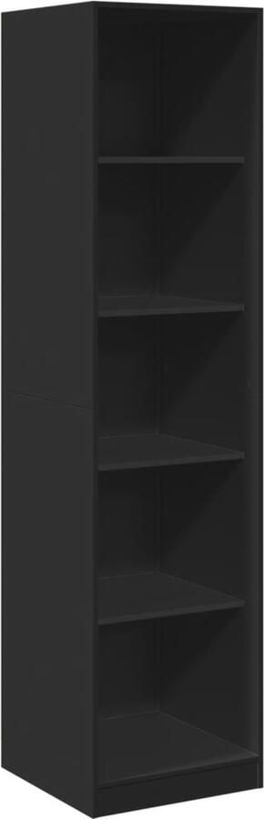 VidaXL Kledingkast 50x50x200 cm bewerkt hout zwart