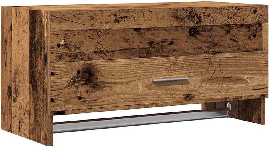 VidaXL Kledingkast 70x32 5x35 cm bewerkt hout oud houtkleurig