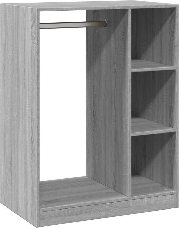 VidaXL -Kledingkast-77x48x102-cm-bewerkt-hout-grijs-sonoma-eikenkleurig - Foto 2