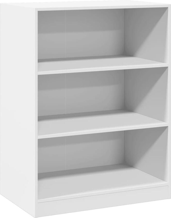 The Living Store Kledingrek 77 x 48 x 102 cm Duurzaam hout Wit Kledingrek Kledingkast Garderobe Bergruimte Houten Kast - Foto 2