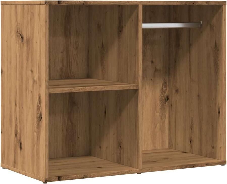 VidaXL Kledingkast 80x40x65 cm bewerkt hout artisanaal eikenkleur