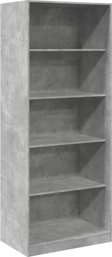 VidaXL Kledingkast 80x50x200 cm bewerkt hout betongrijs