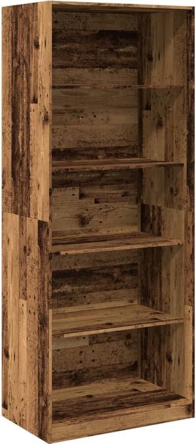 VidaXL Kledingkast 80x50x200 cm bewerkt hout oud hout