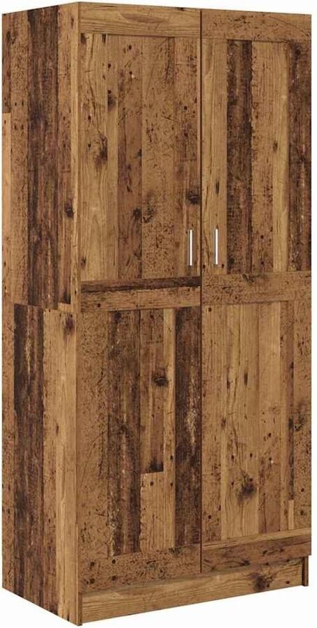 VidaXL Kledingkast Anders Oud Hout 82.5 x 51.5 x 180 cm Bewerkt hout