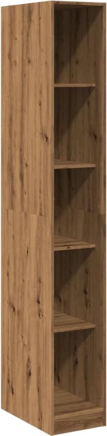 VidaXL Kledingkast 30x50x200 cm bewerkt hout artisanaal eikenkleur