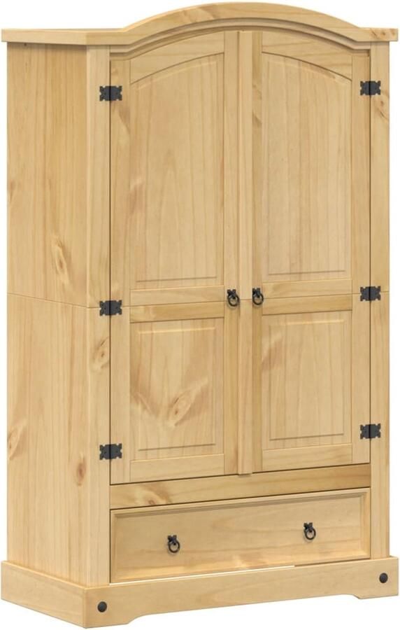 Vida XL Kledingkast Corona 101x52x170 cm massief grenenhout SKU: V4005662