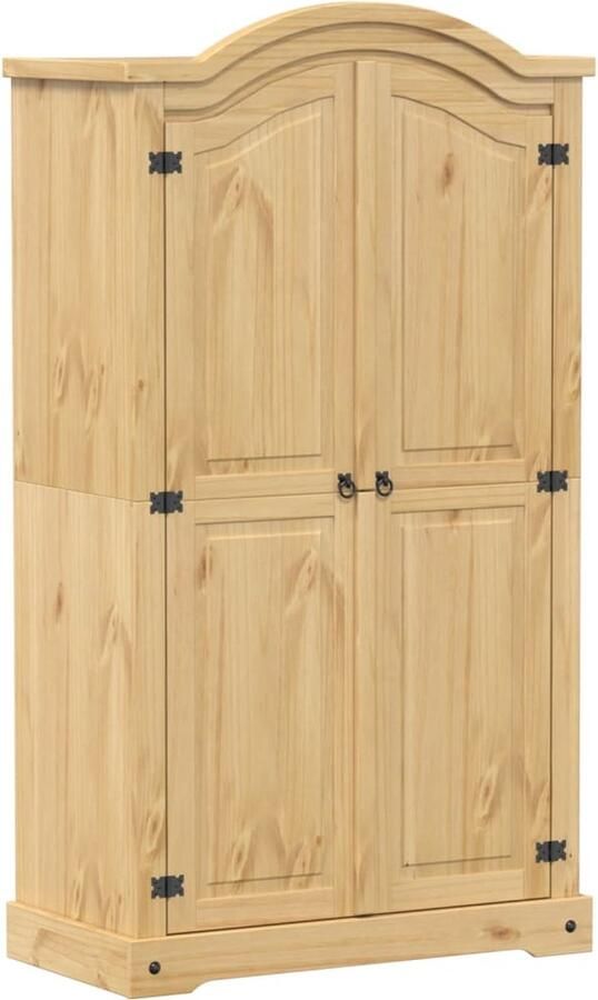 Vida XL vidaXL Kledingkast Corona 102x52x186 cm massief grenenhout-VXL-4012154