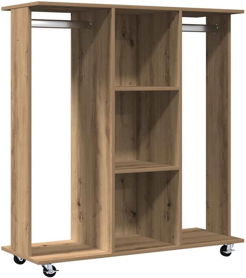 VidaXL Kledingkast met plank artisanaal eikenkleurig 102 x 38 x 110 cm