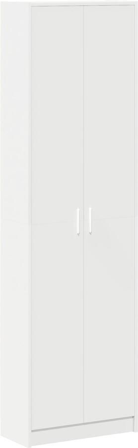 VidaXL Kledingkast met plank Wit 55 x 25 x 189 cm Bewerkt hout