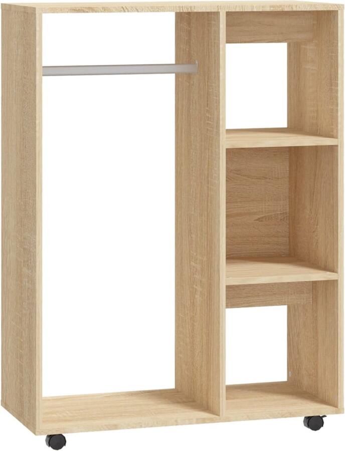 VidaXL -Kledingkast-80x40x110-cm-bewerkt-hout-sonoma-eikenkleurig - Foto 3